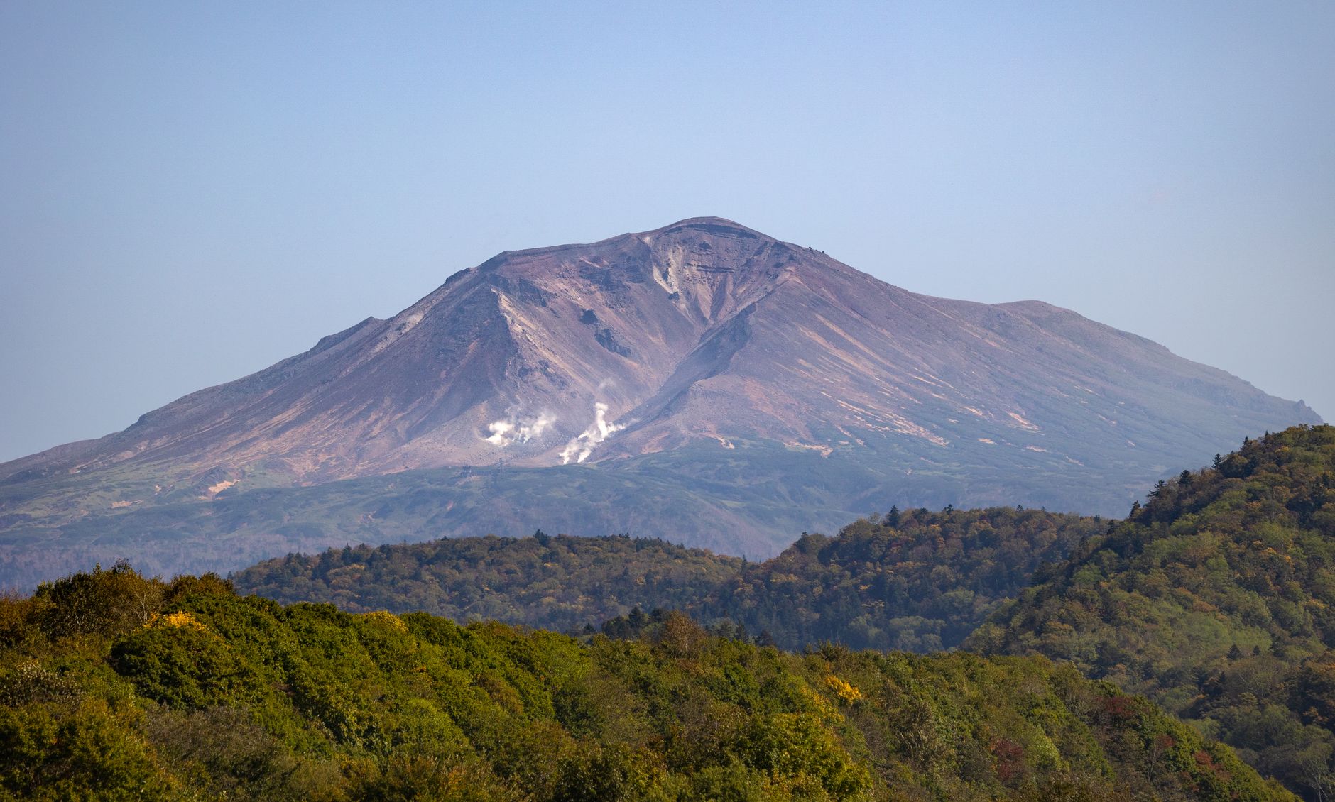 北海道 十勝岳 火山 山